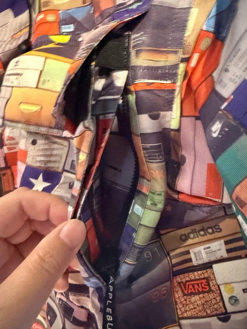 【希少】APPLEBUM スニーカー箱柄 ナイロンジャケットM