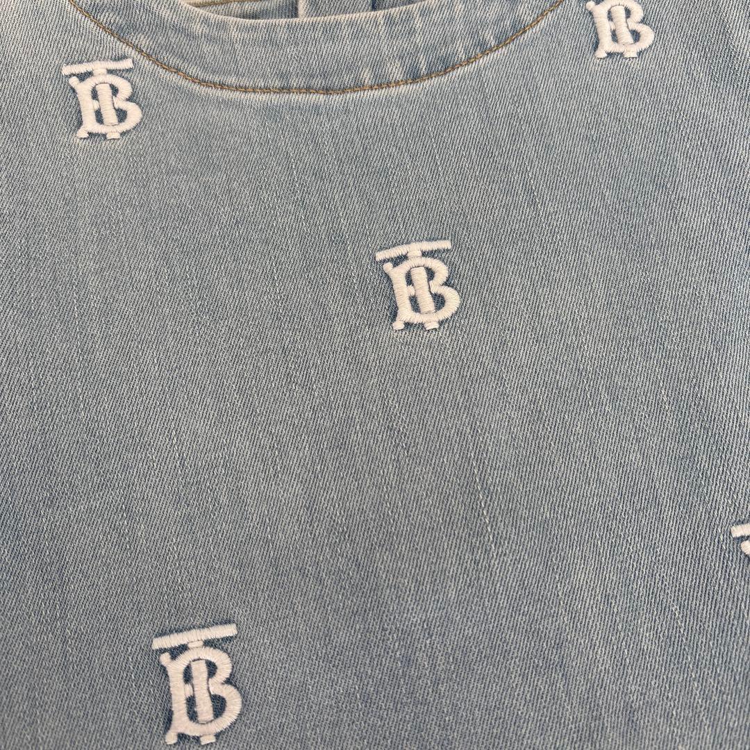 最終値下げ！BURBERRY キッズ デニム ワンピース ⑦