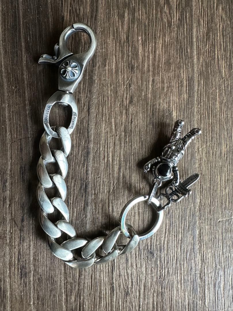 シルバークロスチャーム　キーリング