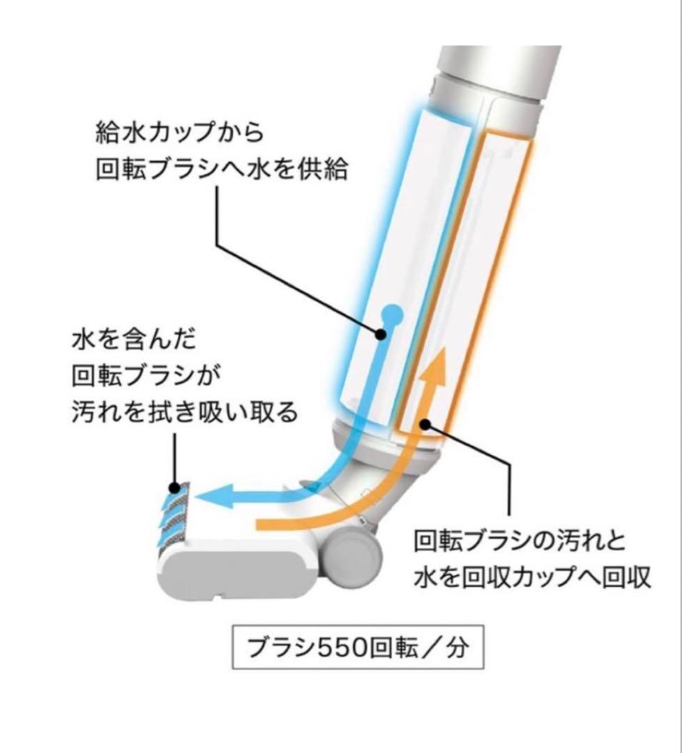 新品AQUA 水拭きフロアクリーナー ワイプル　ホワイト AQC-WX1P（W）