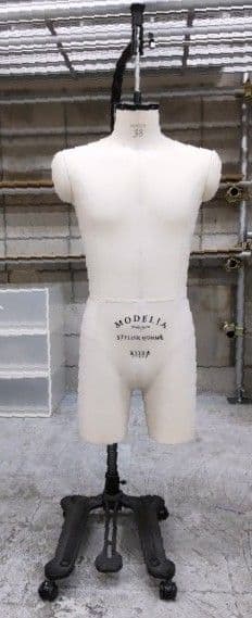 MODELIA メンズホワイトマネキン キャスター付き