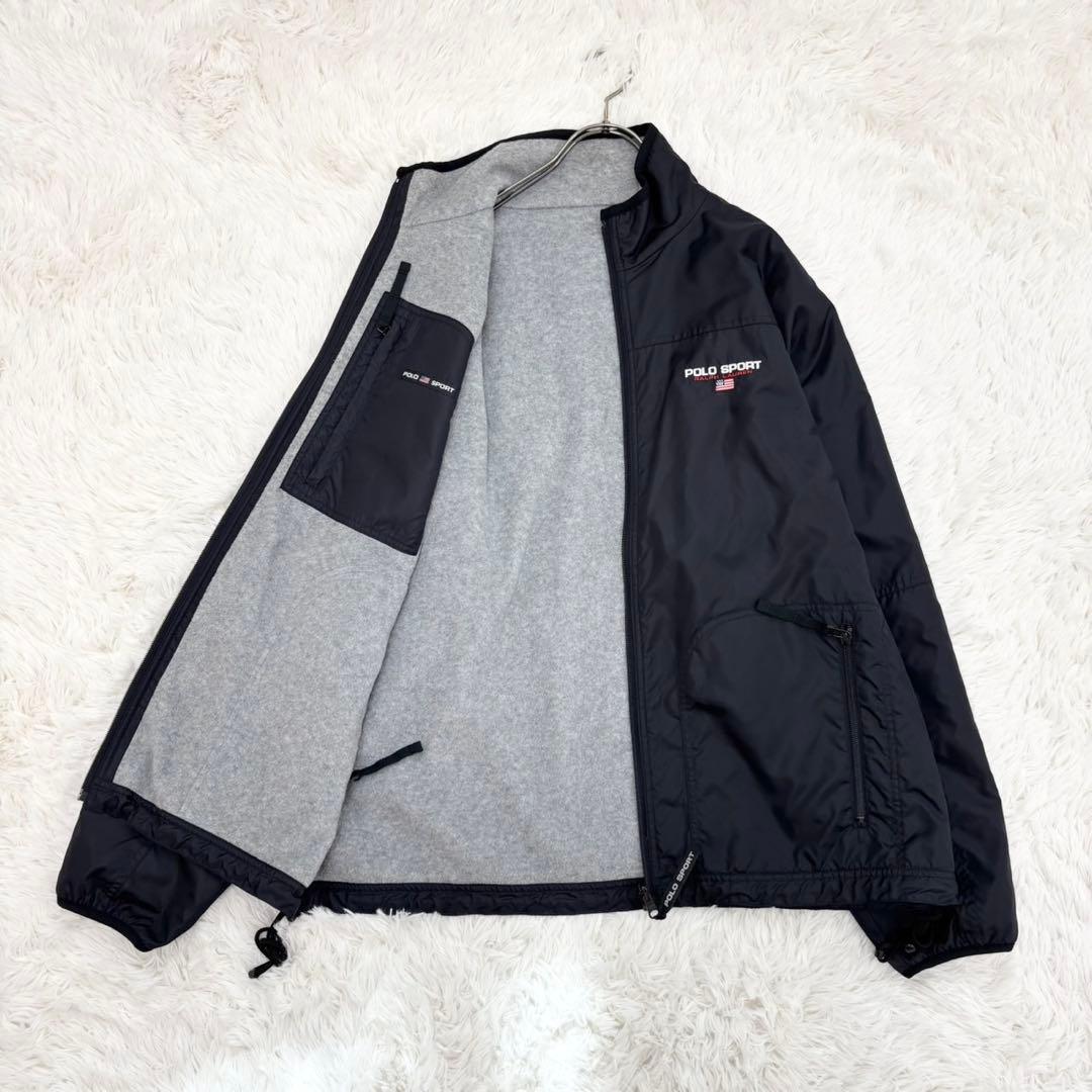 ポロスポーツ ラルフローレン ジャンパー リバーシブル フリース L 90's