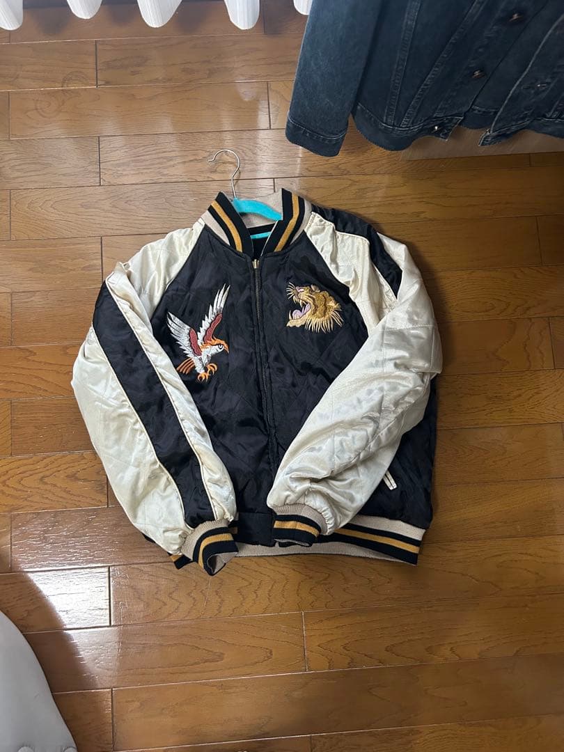 スカジャン リバーシブルサテンスーベニア　レア