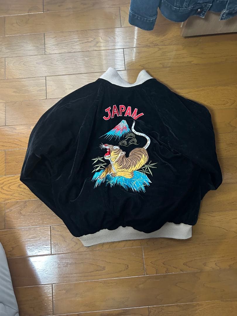 スカジャン リバーシブルサテンスーベニア　レア