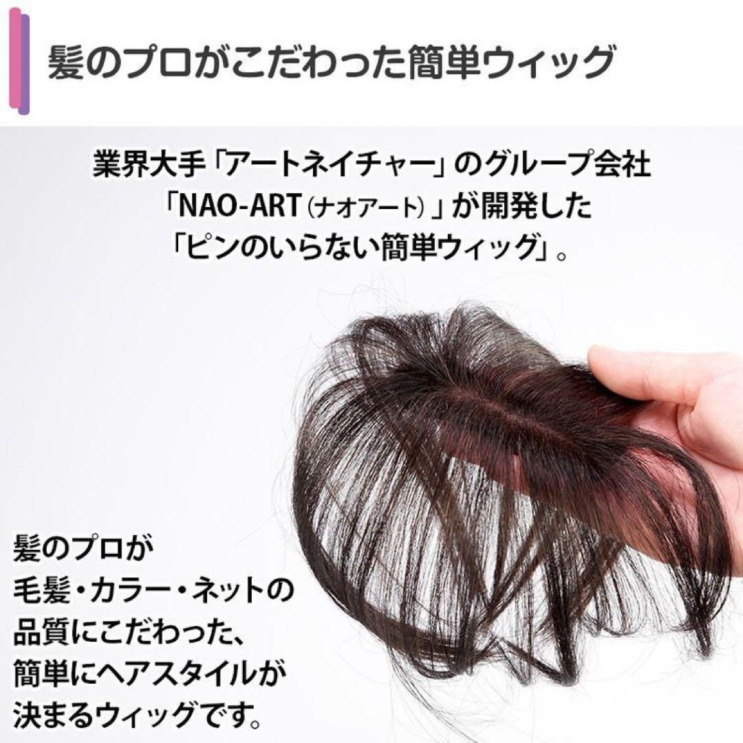 ポシュレ NAO-ART 簡単ウィッグ ナチュラルブラック