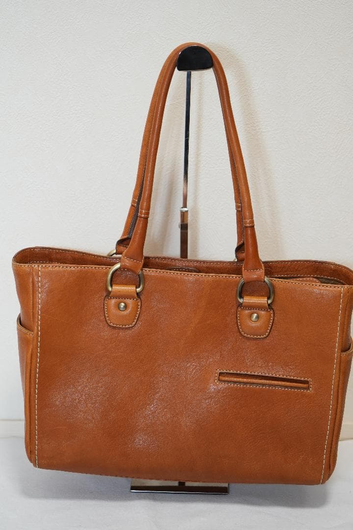 【廃番】トーン オイルヌメ　ミディアム トート ライトブラウン 土屋鞄