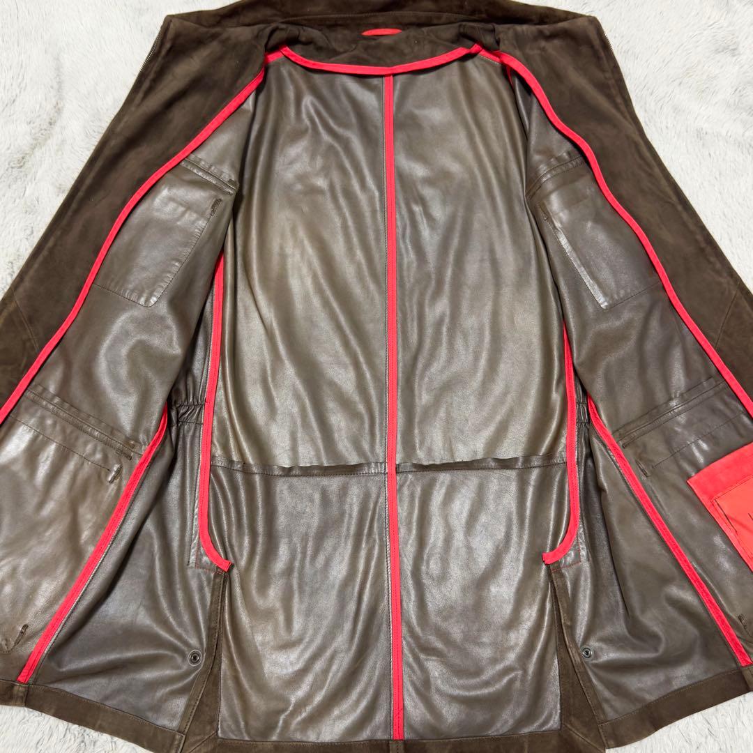 定価56万円 イザイア スウェードレザーM65ジャケット ブルゾン