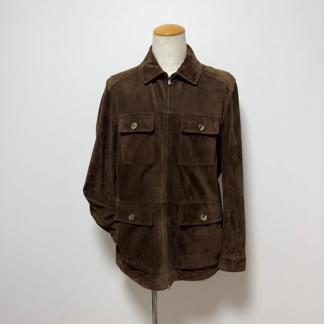 定価56万円 イザイア スウェードレザーM65ジャケット ブルゾン