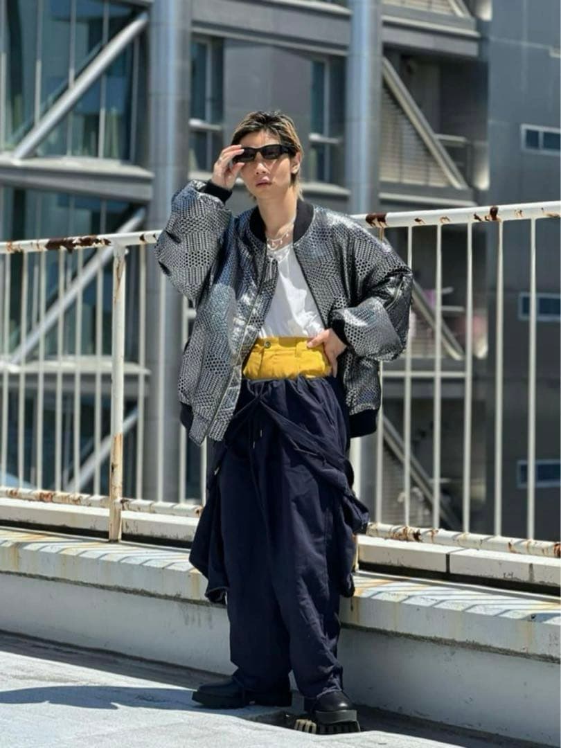 【美品】希少 MAISON SPECIAL カットオフ ジャンプスーツ ネイビー