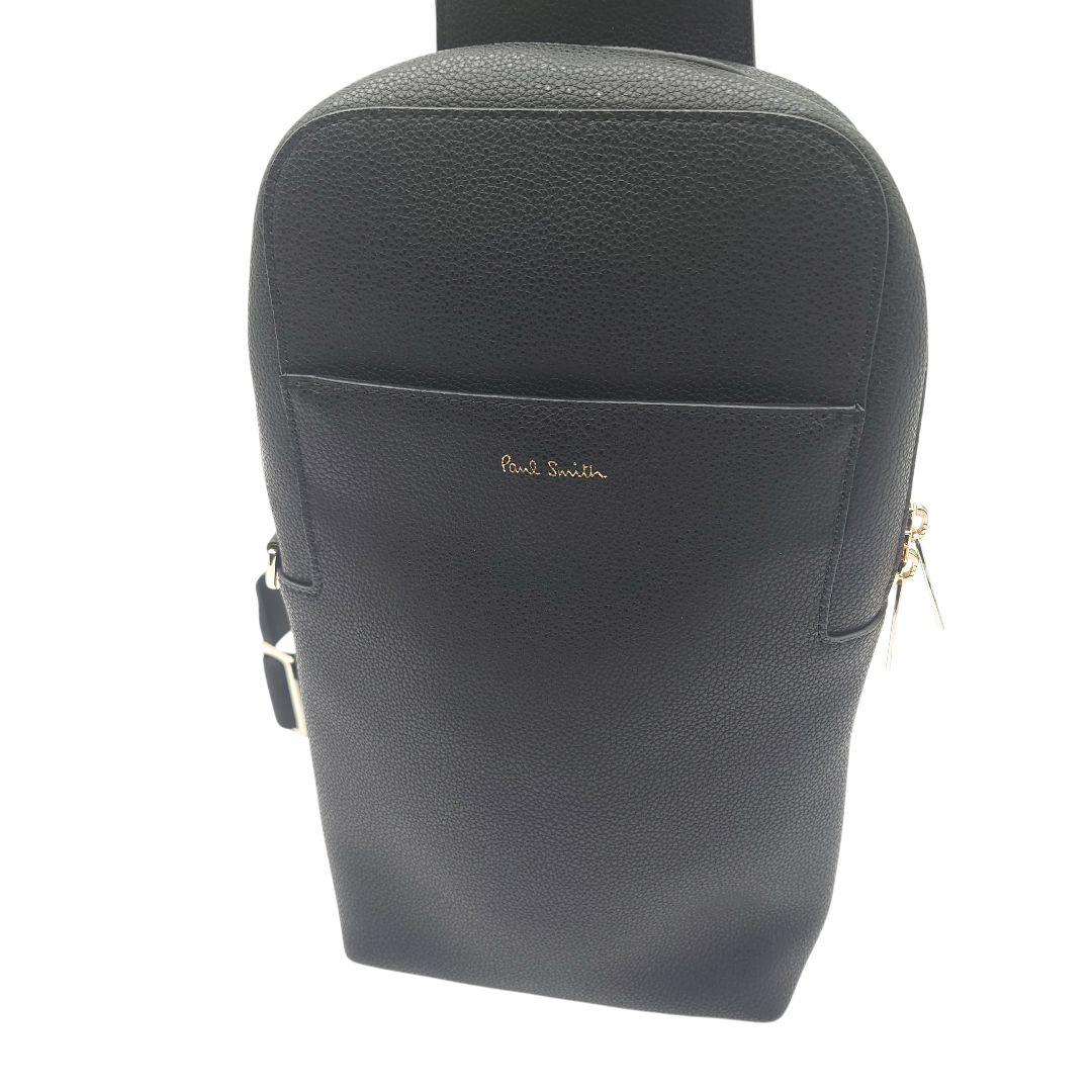 【美品】ポールスミス　レザー　ボディバッグ　ショルダーバック　ストライプ