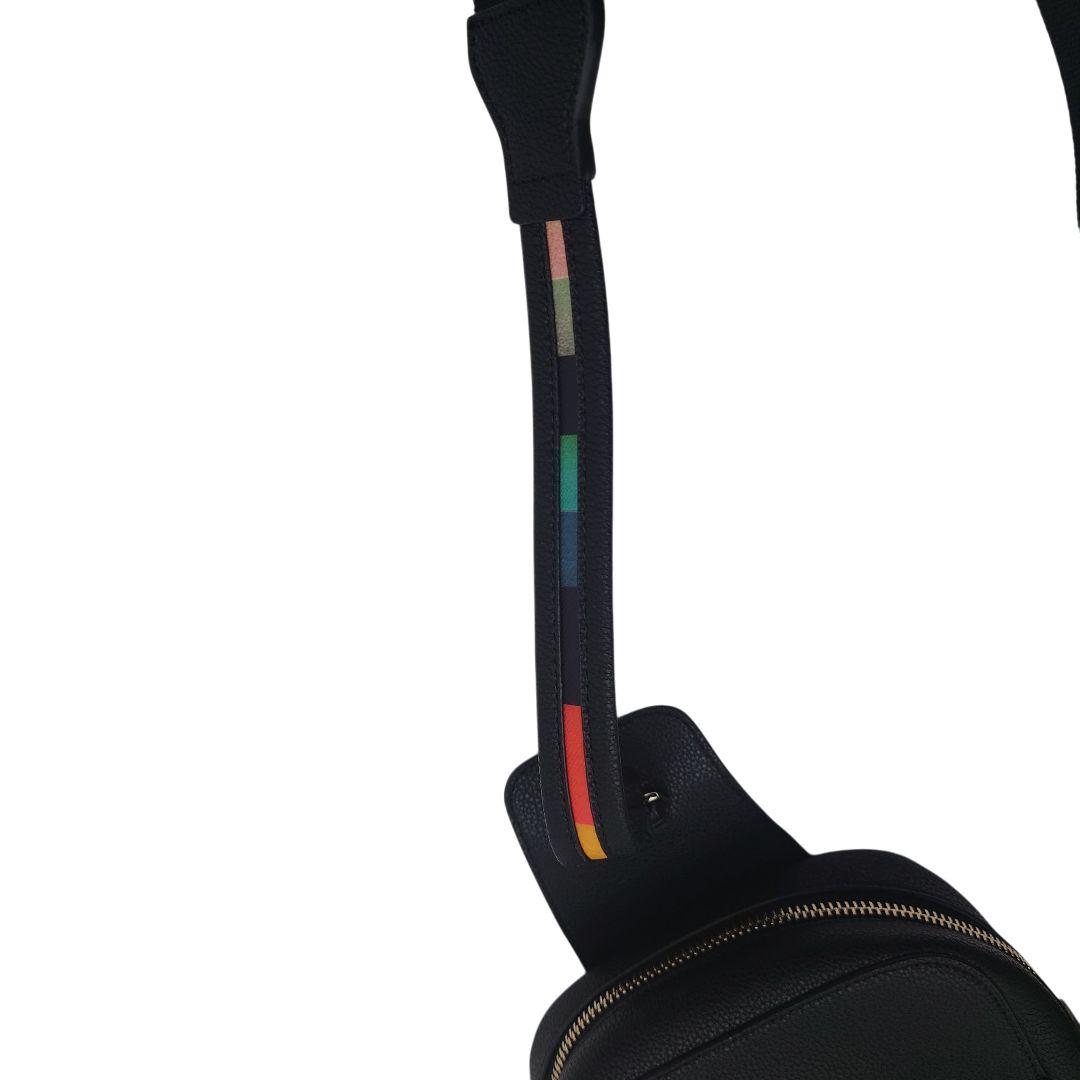 【美品】ポールスミス　レザー　ボディバッグ　ショルダーバック　ストライプ