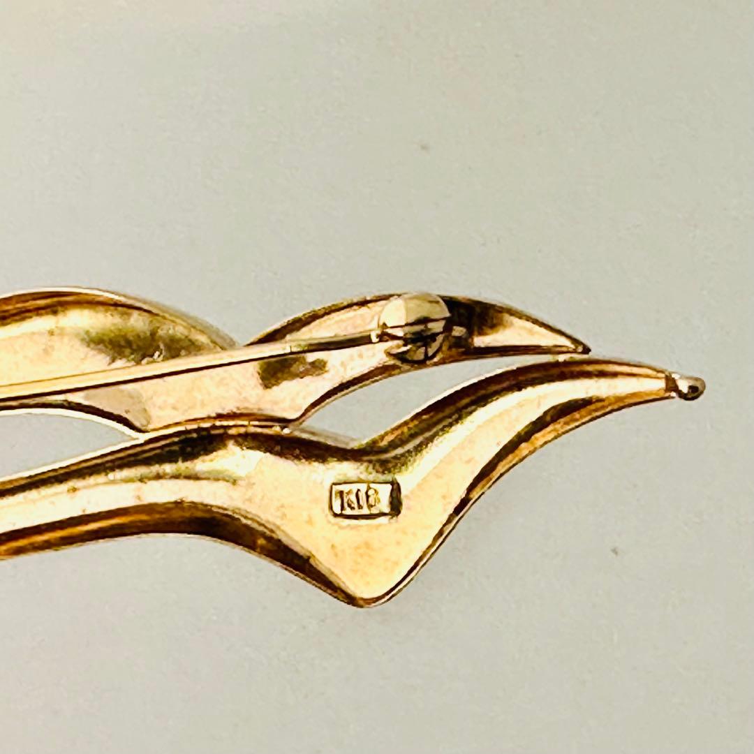 キ*ロ様 k18．18金、ブローチ(未使用) N o.A.メ.122.