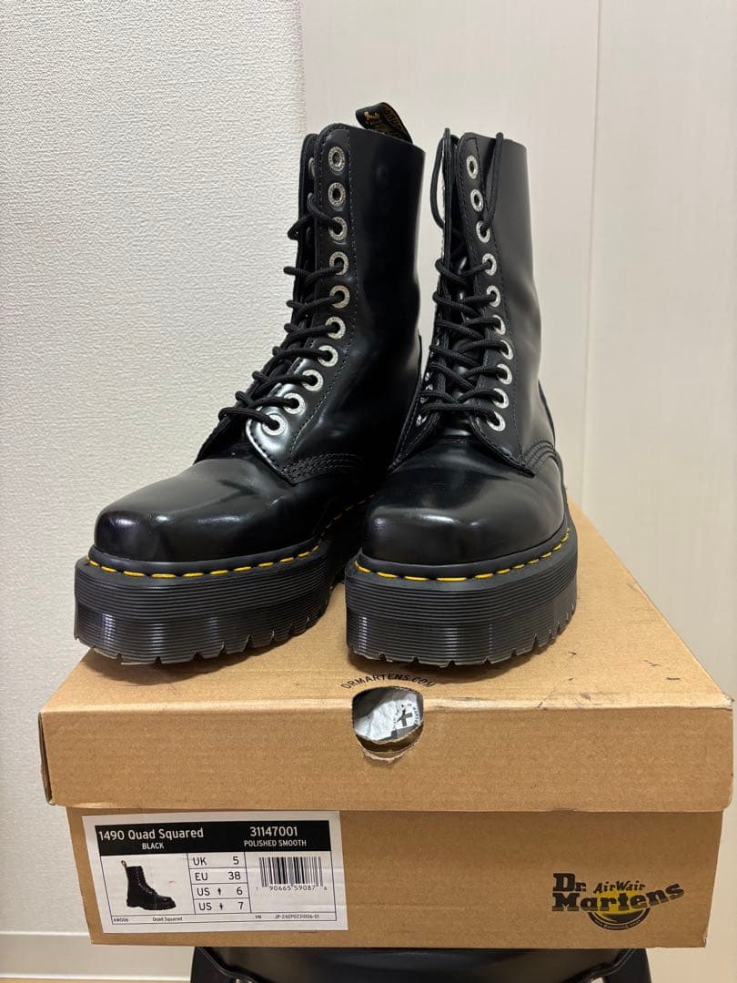 Dr. Martens 1490 QUAD SQUARED 10ホール　厚底