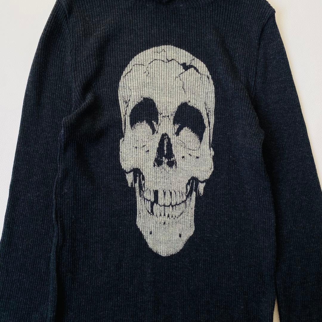 【美品】HYSTERIC GLAMOUR　タートルネック ニット　スカル　ドクロ