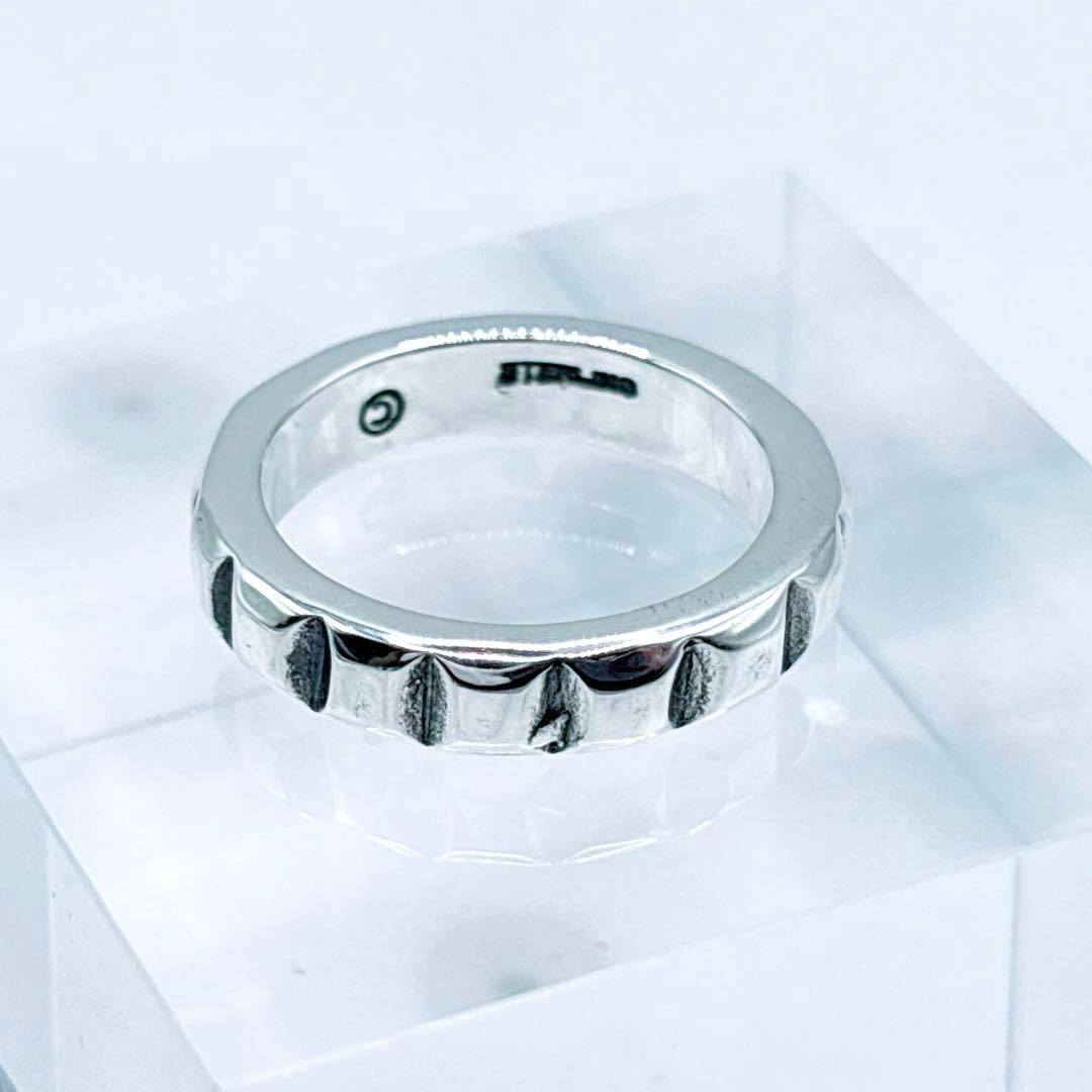 BWL ビルウォールレザー フェイステッドリング 12号 US6 シルバー