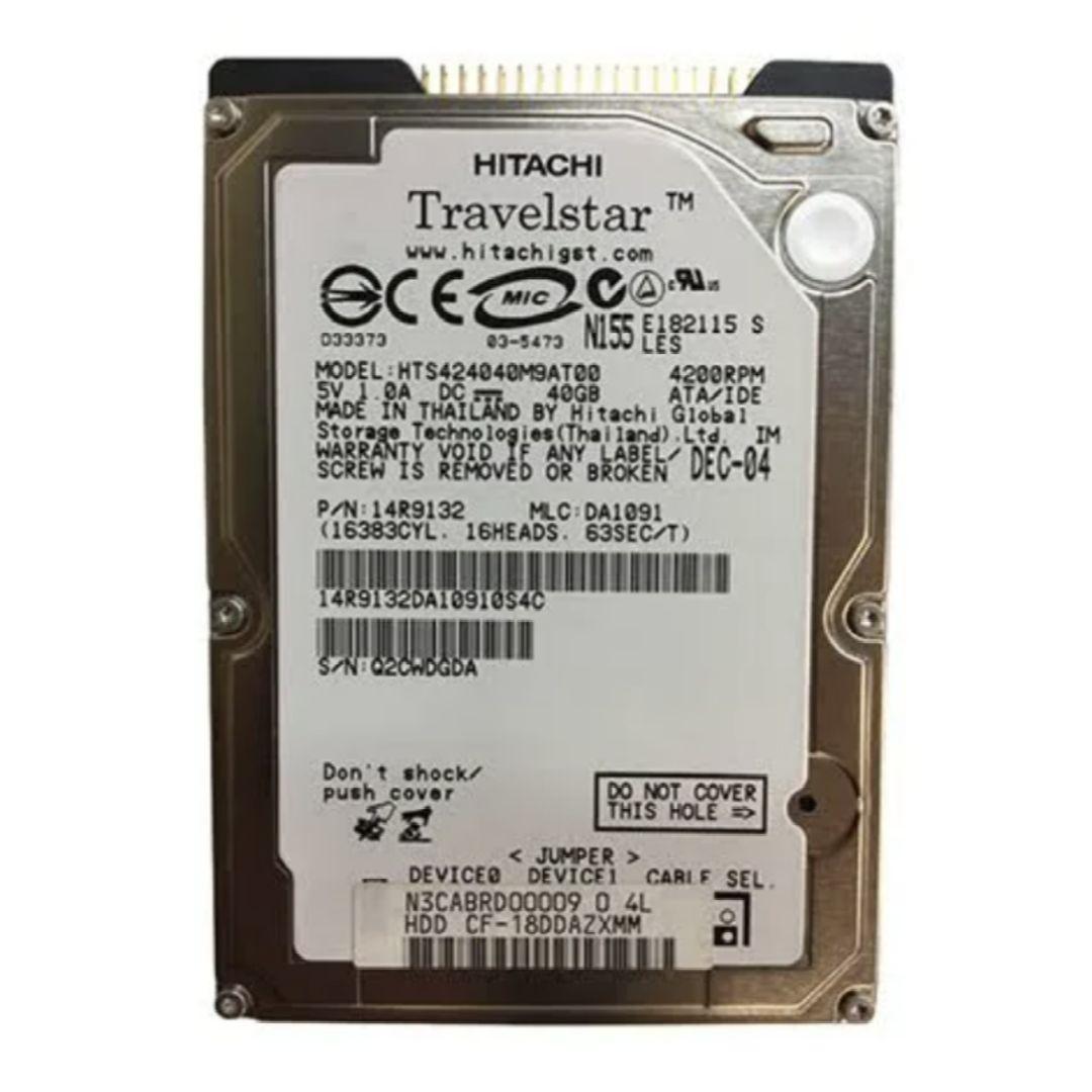 内蔵型ハードディスクドライブ NEC HGST 2.5 PATA 40GB HTS424040M9AT00