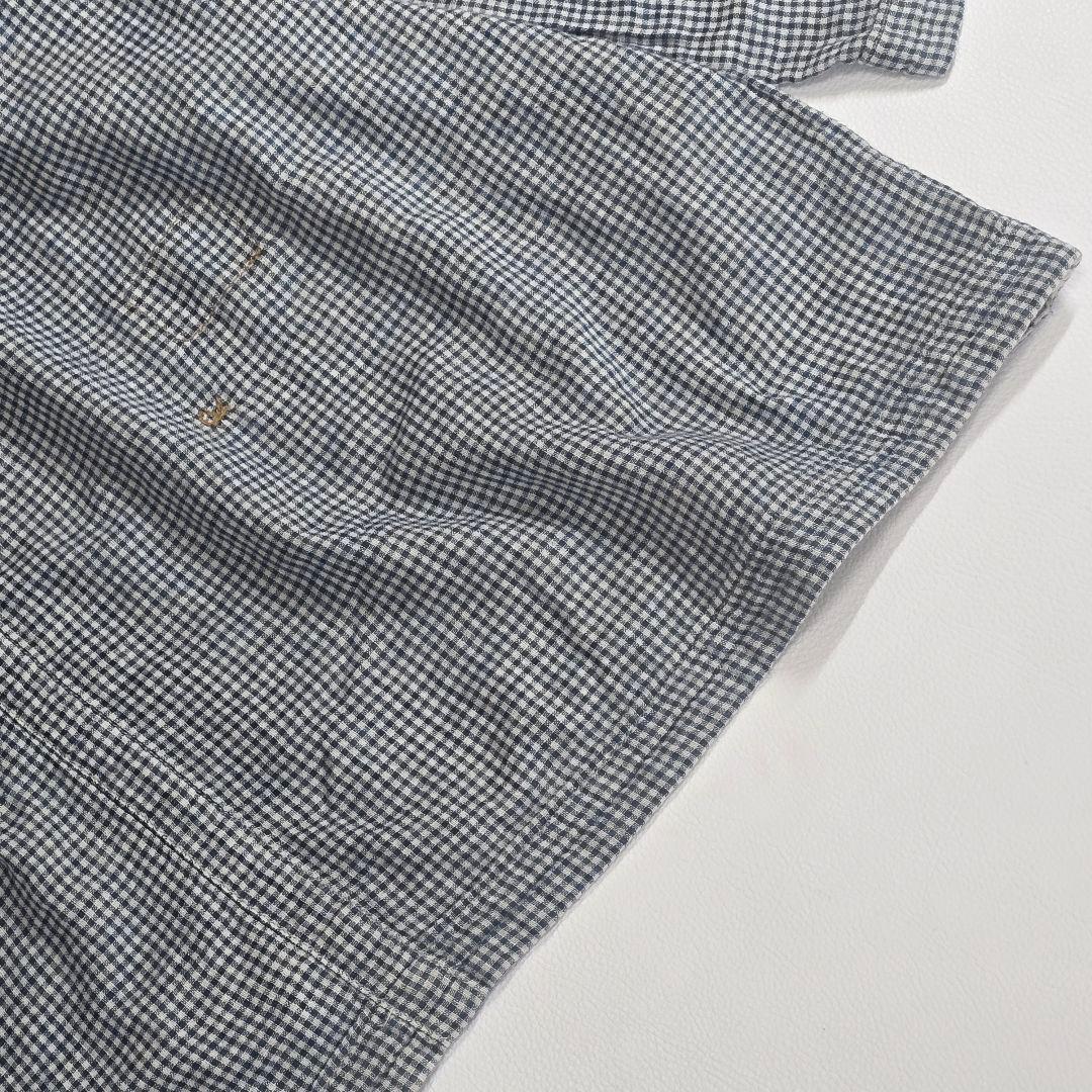 45R フォーティファイブアール　ふわふわ二重織deTシャツブラウス　インディゴ