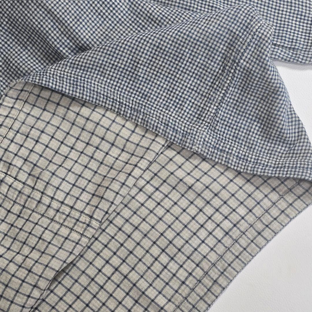 45R フォーティファイブアール　ふわふわ二重織deTシャツブラウス　インディゴ