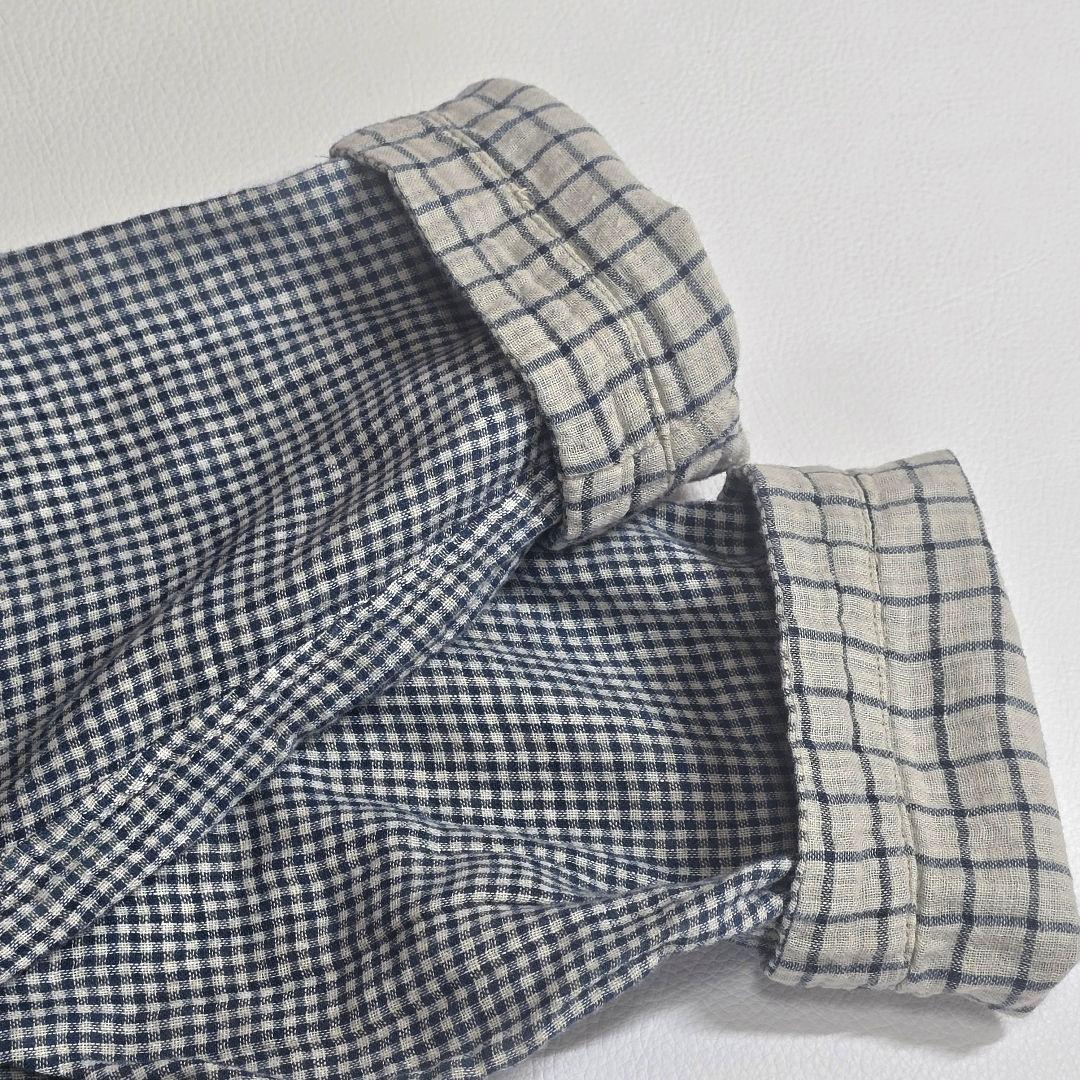 45R フォーティファイブアール　ふわふわ二重織deTシャツブラウス　インディゴ