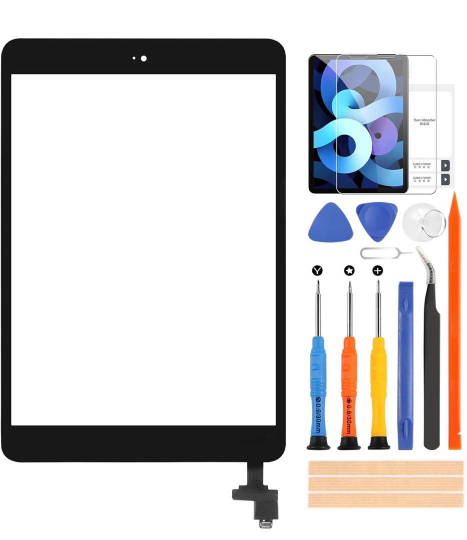 iPad デジタイター ガラスアセンブリ ホームボタン&修復ツール付き