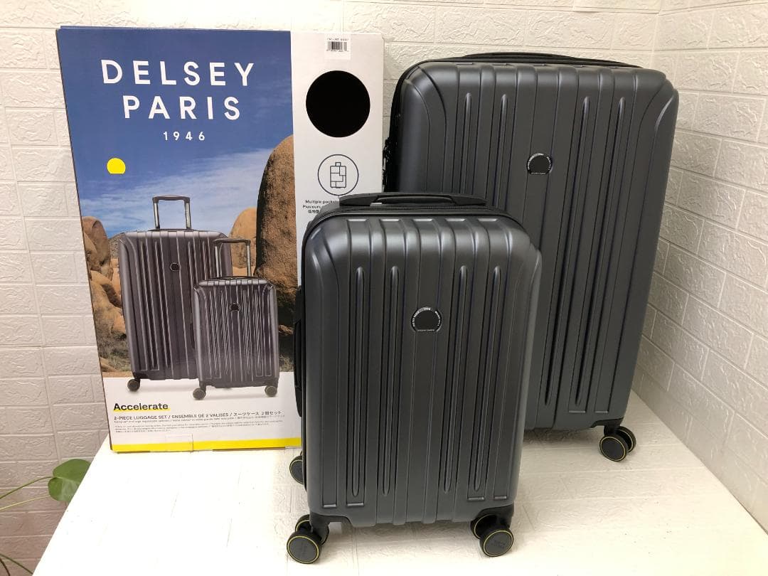 DELSEY デルセー アクセレイト 2個セット ダークグレイ