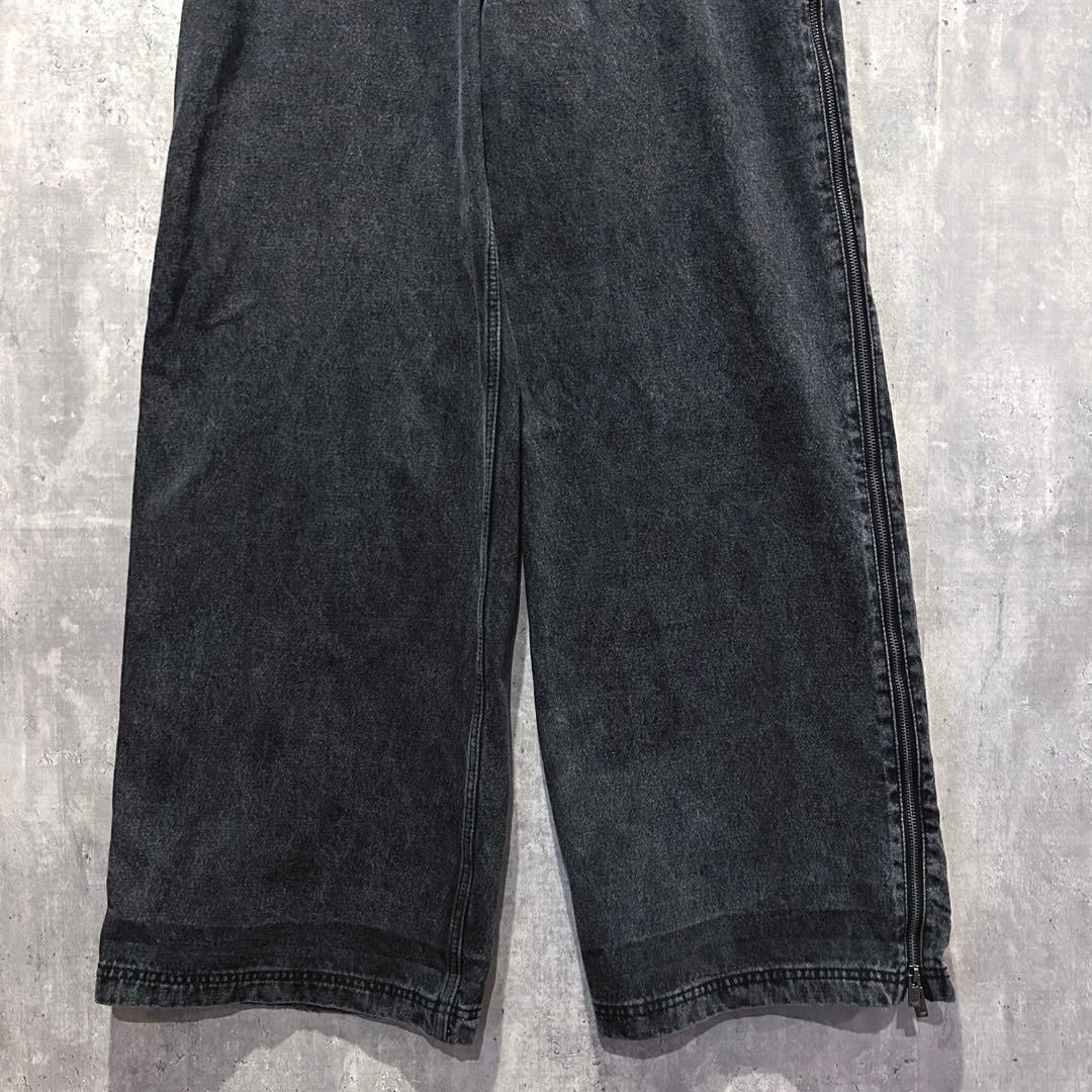 adidas ADILENIUMシーズン3ジップウォッシュド デニムパンツ28