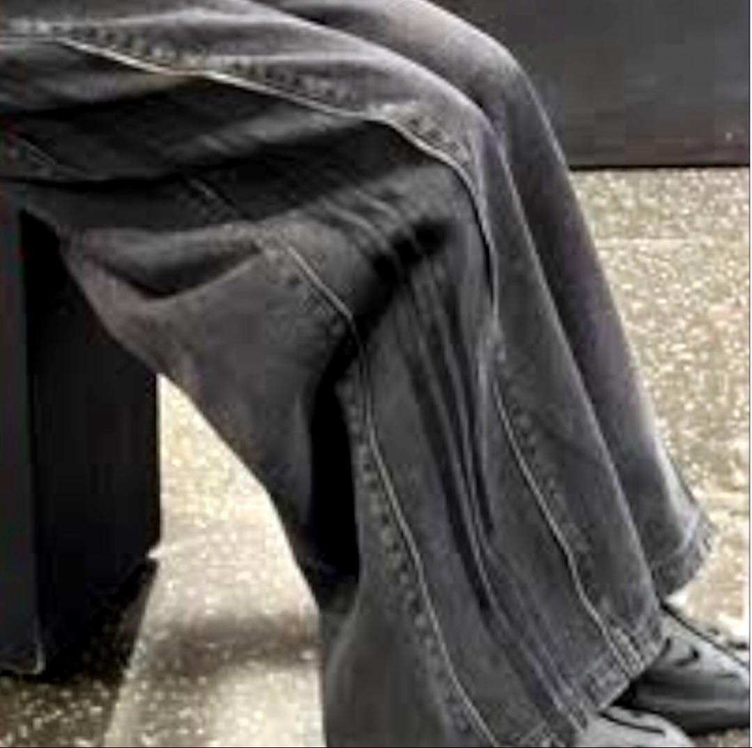 adidas ADILENIUMシーズン3ジップウォッシュド デニムパンツ28