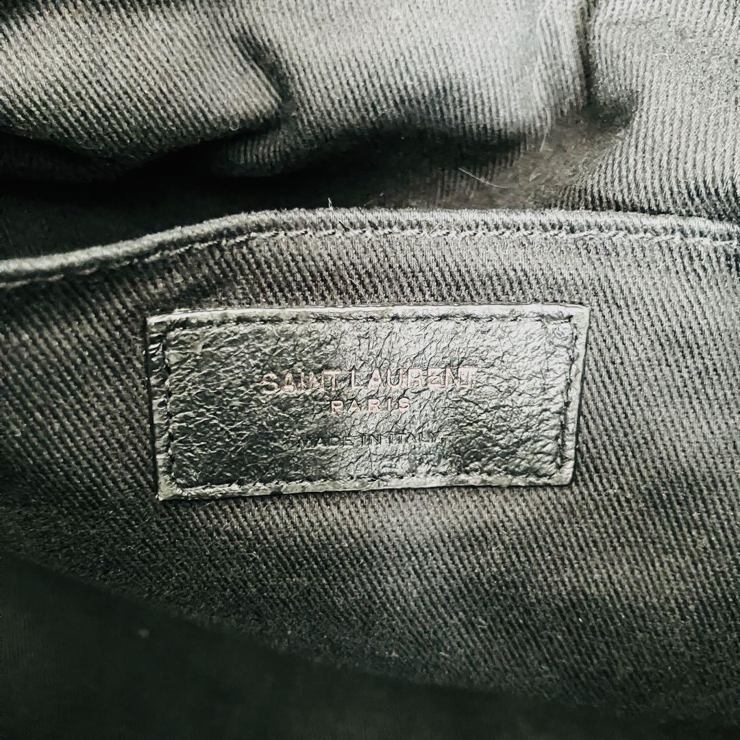 ひ*ん様 【希少】SAINTLAURENT サックドジュール　オールブラック　2