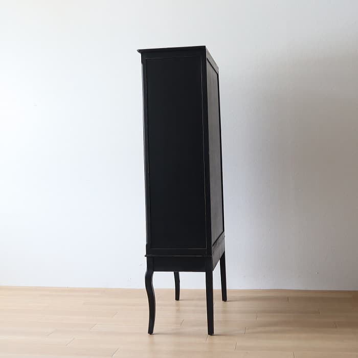 【blue gray】ブラック フレンチキャビネット