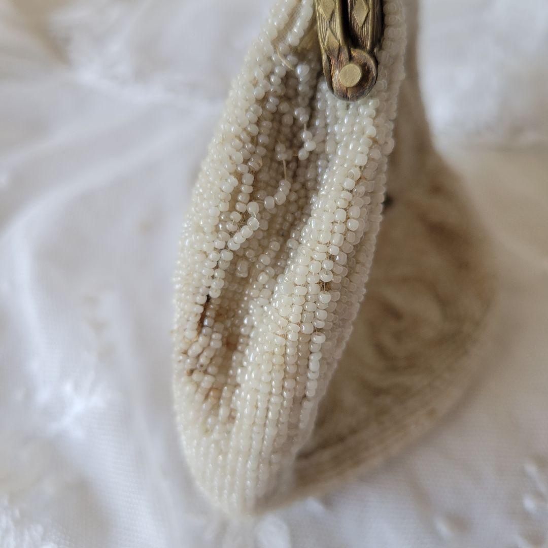 フランス　アンティーク　ビーズバッグ