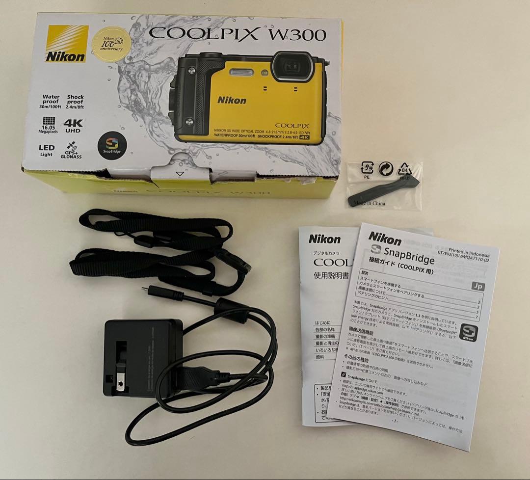【美品】Nikon COOLPIX W300 イエロー
