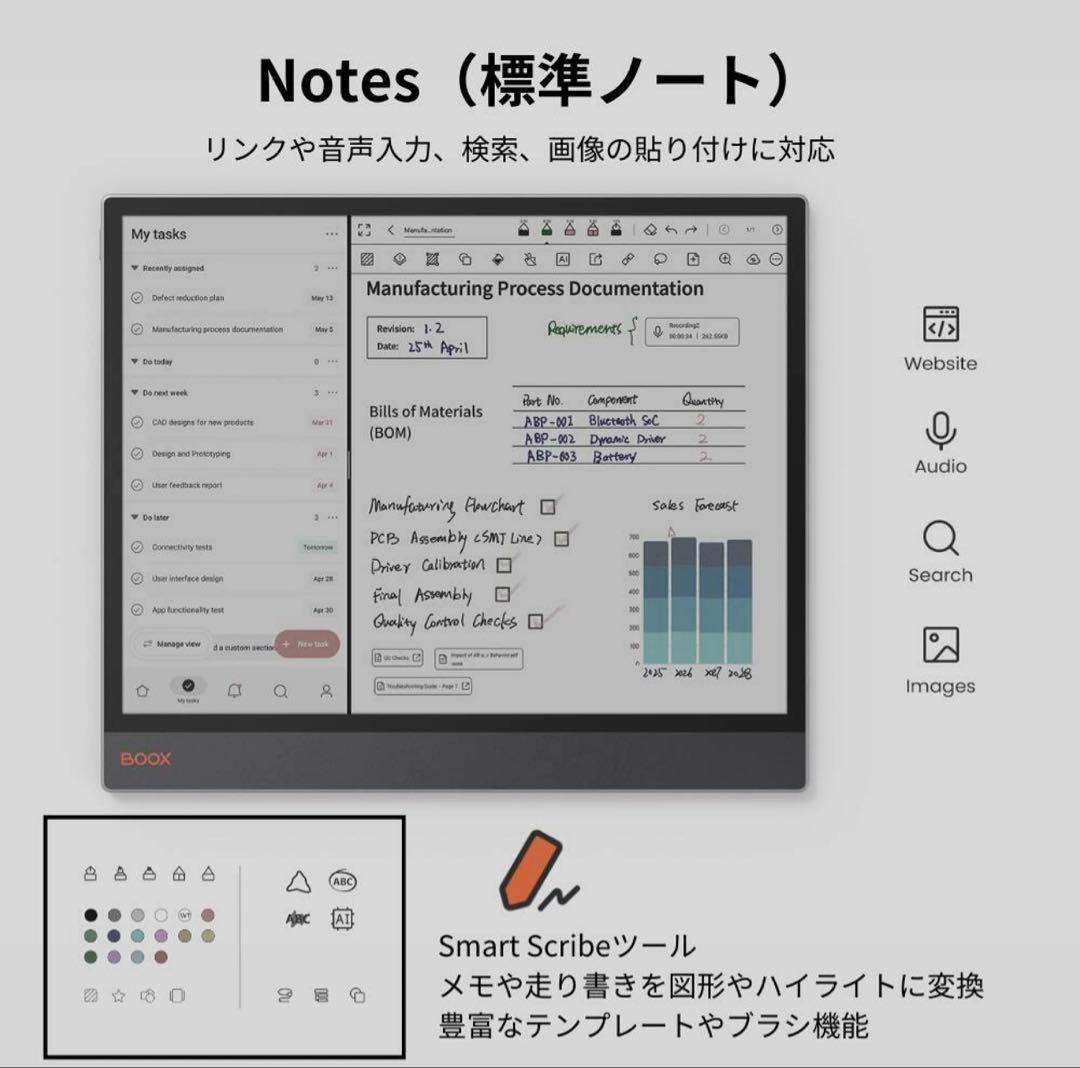 【新品、未使用品】 ☆BOOX TabXC 13カラー電子ペーパータブレット☆