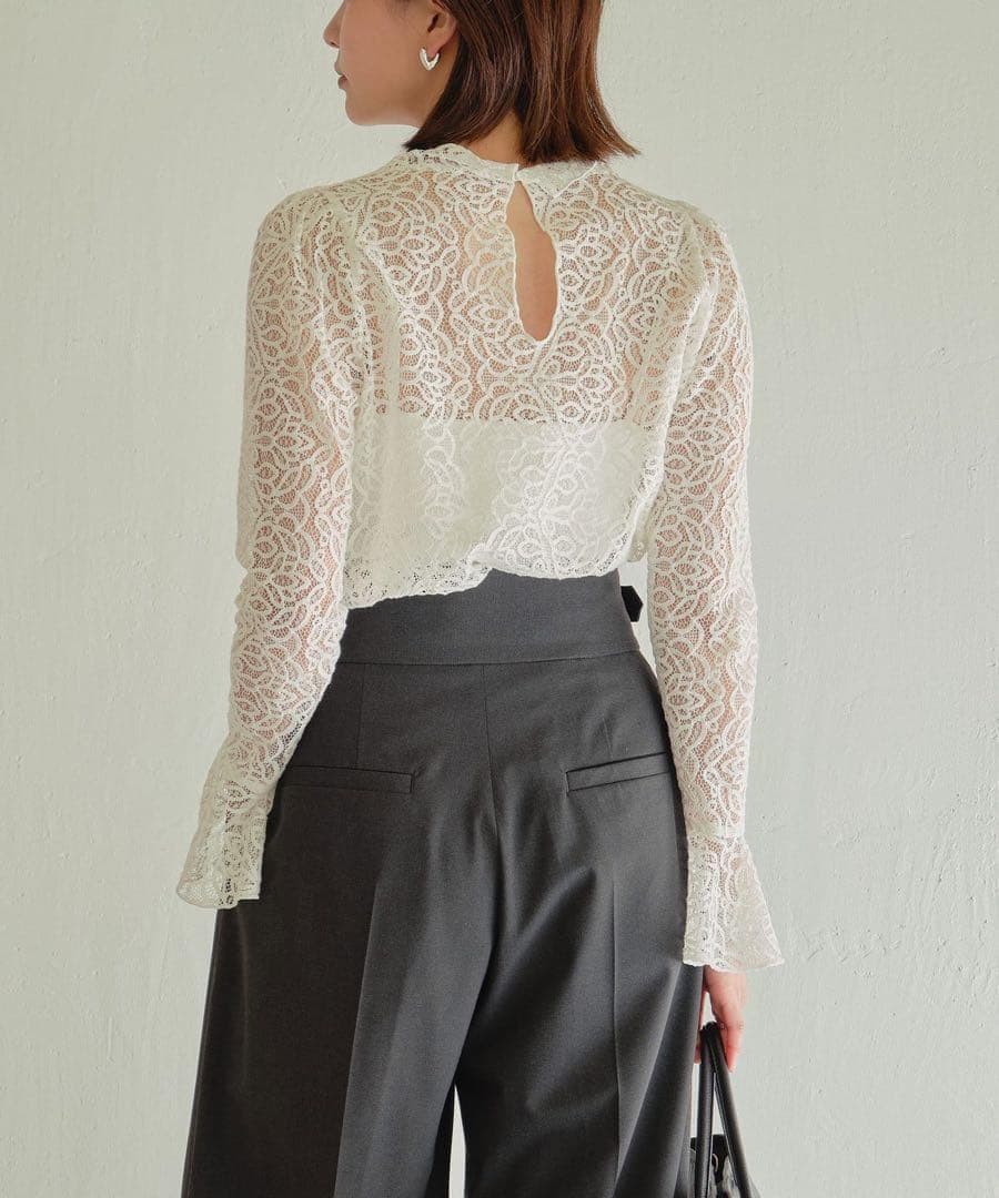 【GALLARDA GALANTE】刺繍レースブラウス