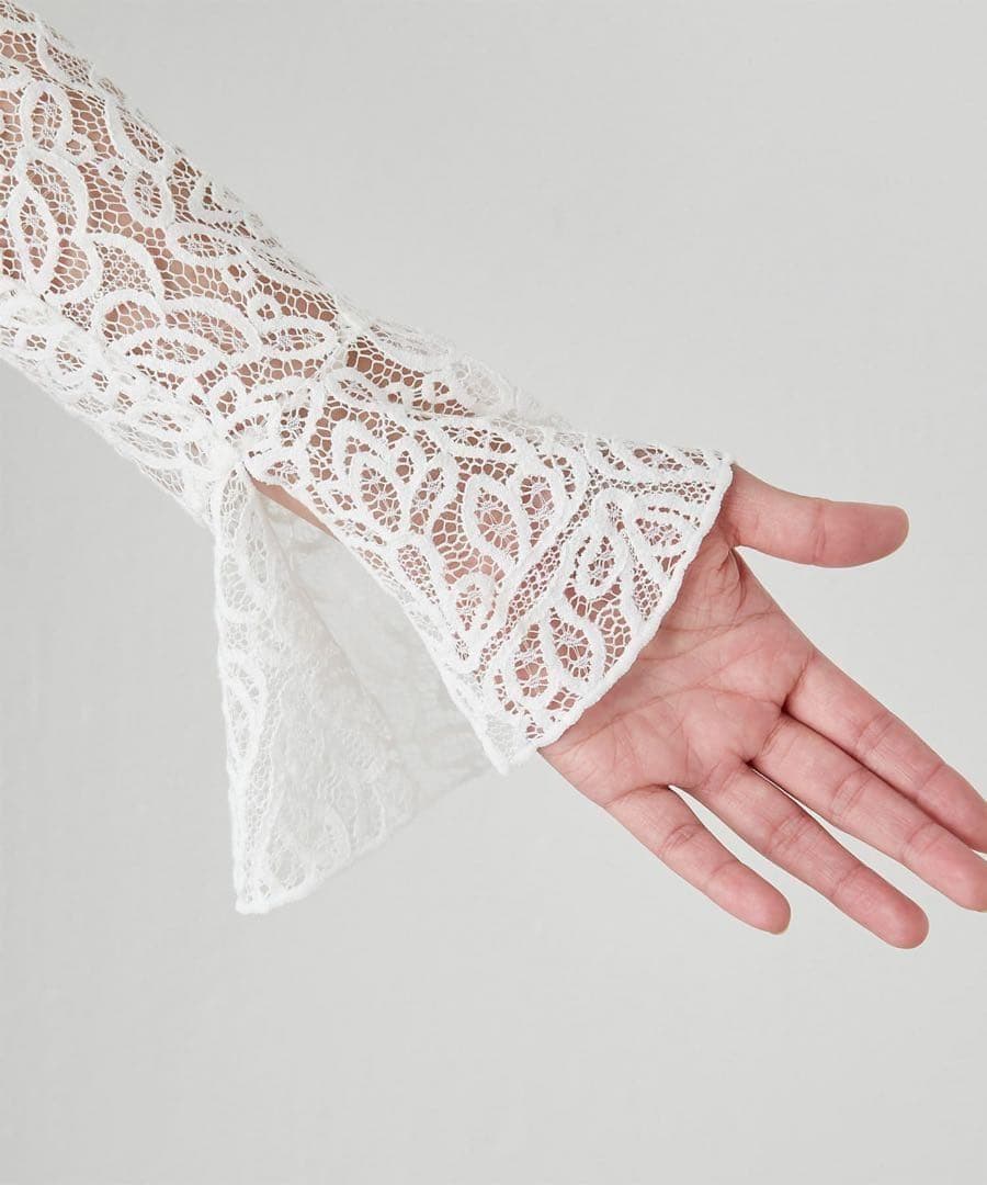 【GALLARDA GALANTE】刺繍レースブラウス