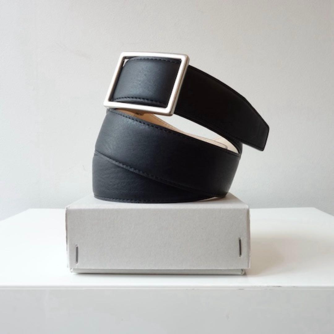 Graphpaper ホールレスレザークラシック ベルト ブラック サイズ2