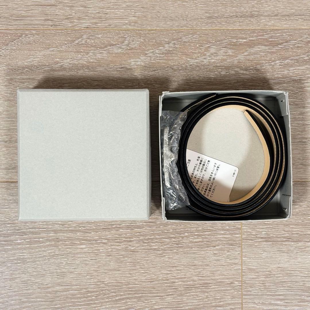 Graphpaper ホールレスレザークラシック ベルト ブラック サイズ2