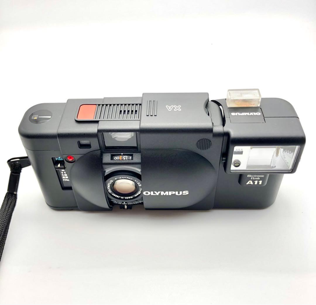 【名品】OLYMPUS XA 35ｍｍ F2.8 A11 付きフィルムカメラ
