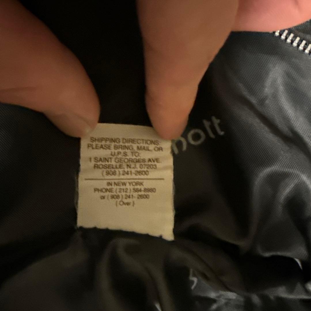 Schott 641ブラック レザージャケット 36(シングル)