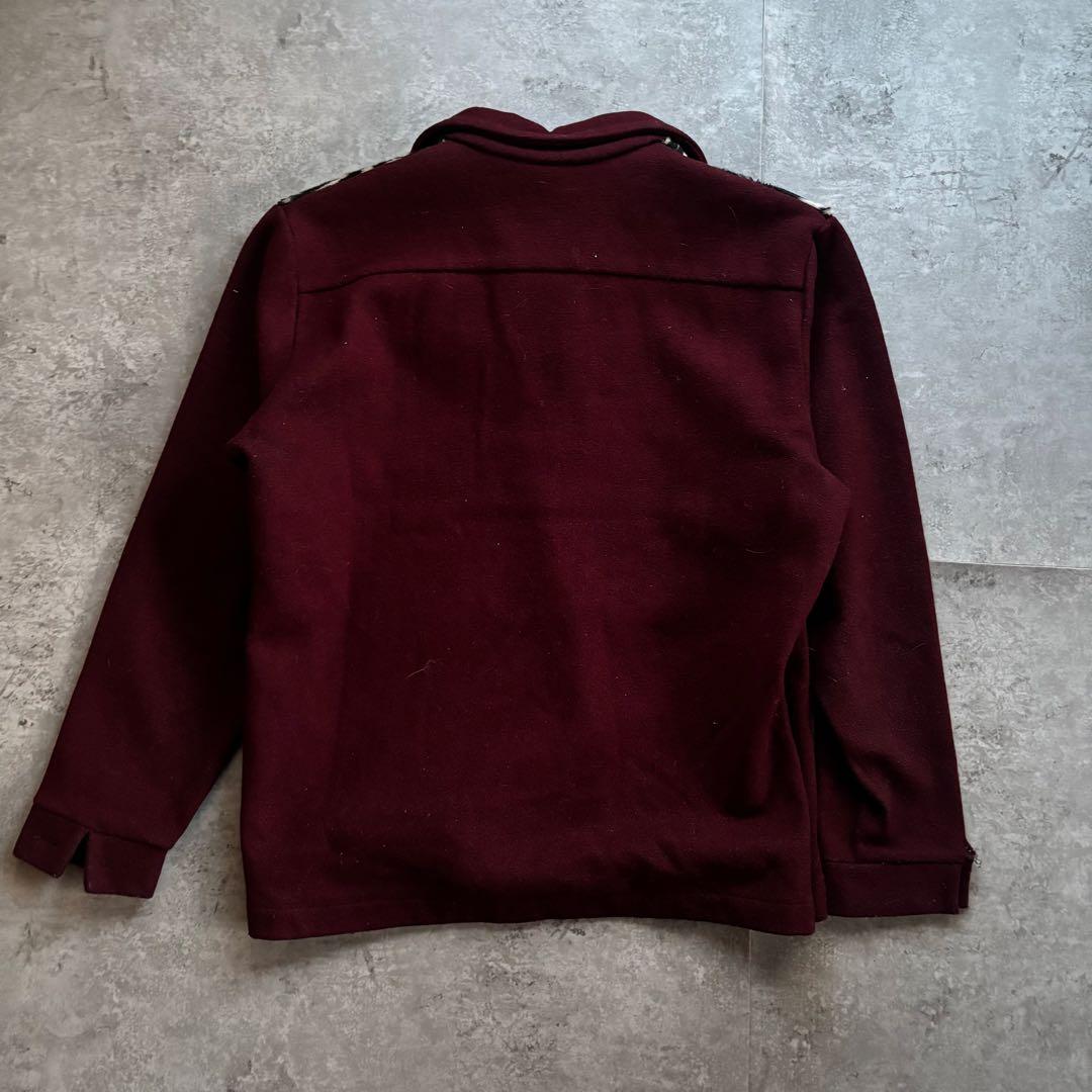 古着　60s 70s プルオーバー　レースアップ　シャツ　ゼブラ柄　アニマル柄