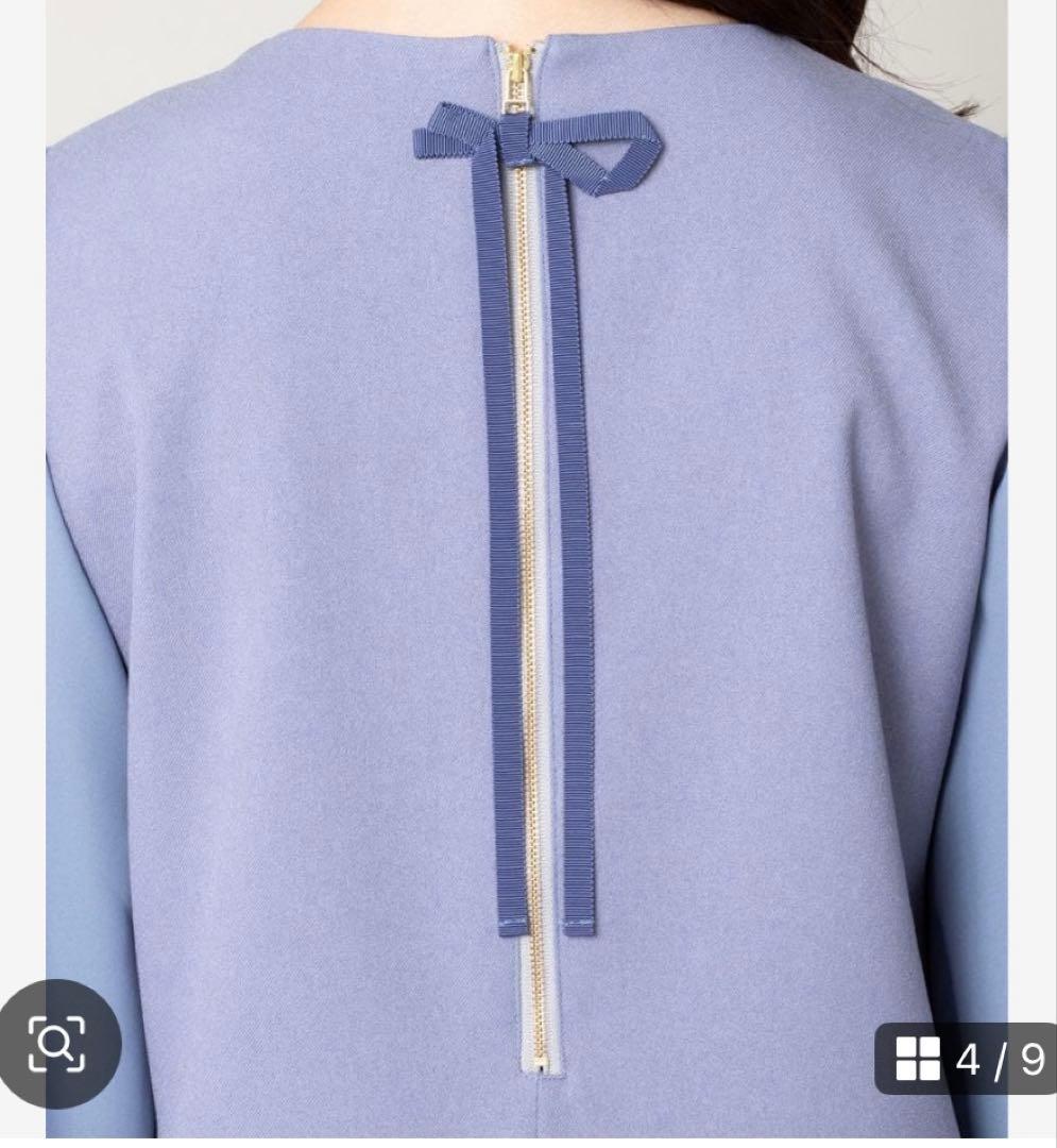 新品　未使用　秋冬　ローズティアラ　プリーツ　切替　ワンピース　46