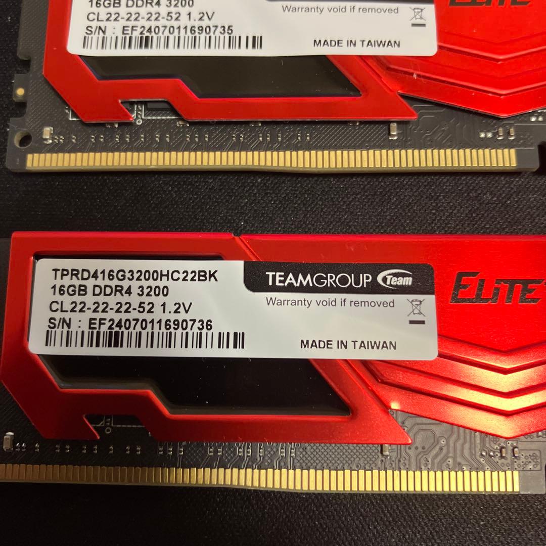 メモリー TEAMGROUP ELITE 16GB DDR4 3200MHz