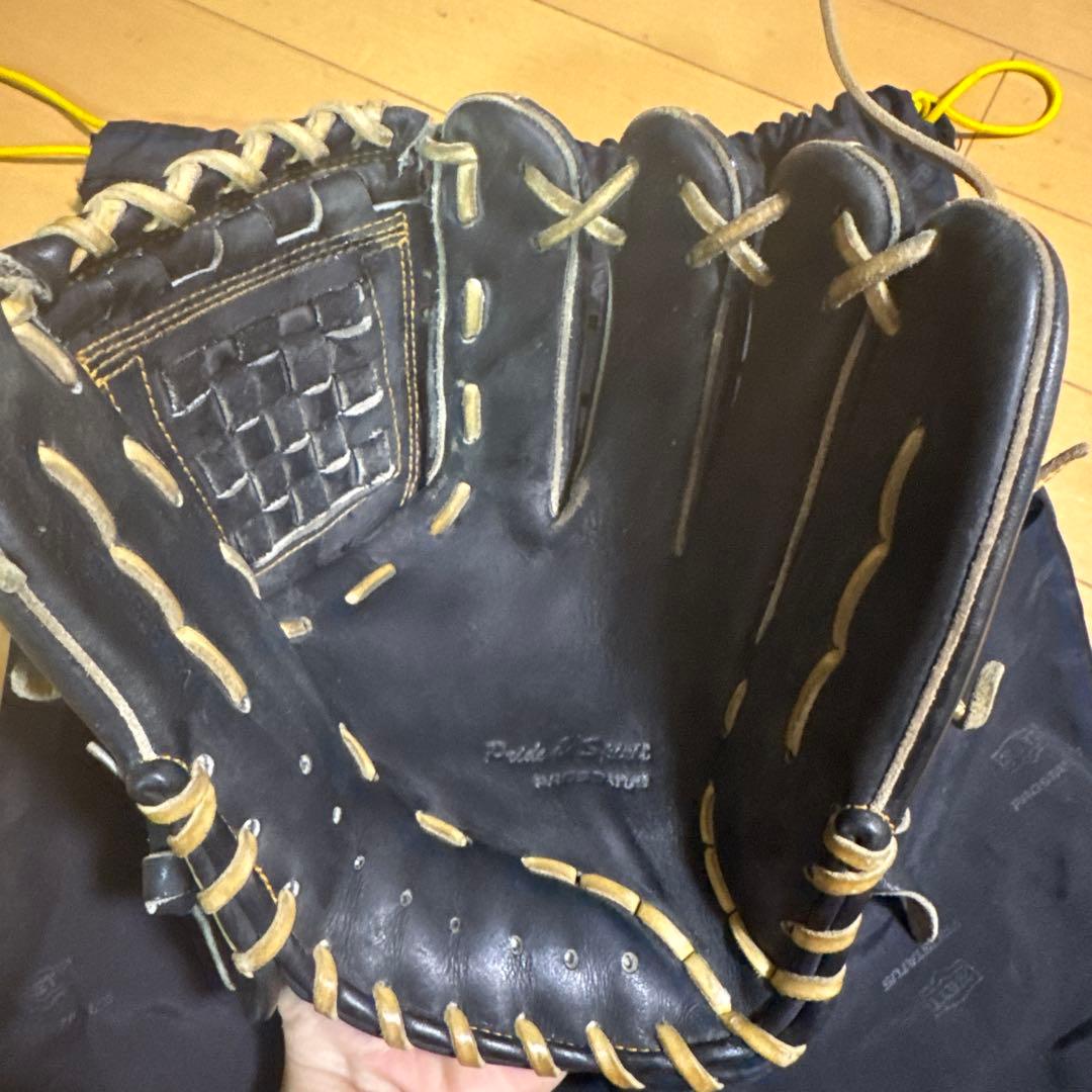 ZETT プロステイタス 軟式 内野手用 源田選手モデル ブラック 型良好