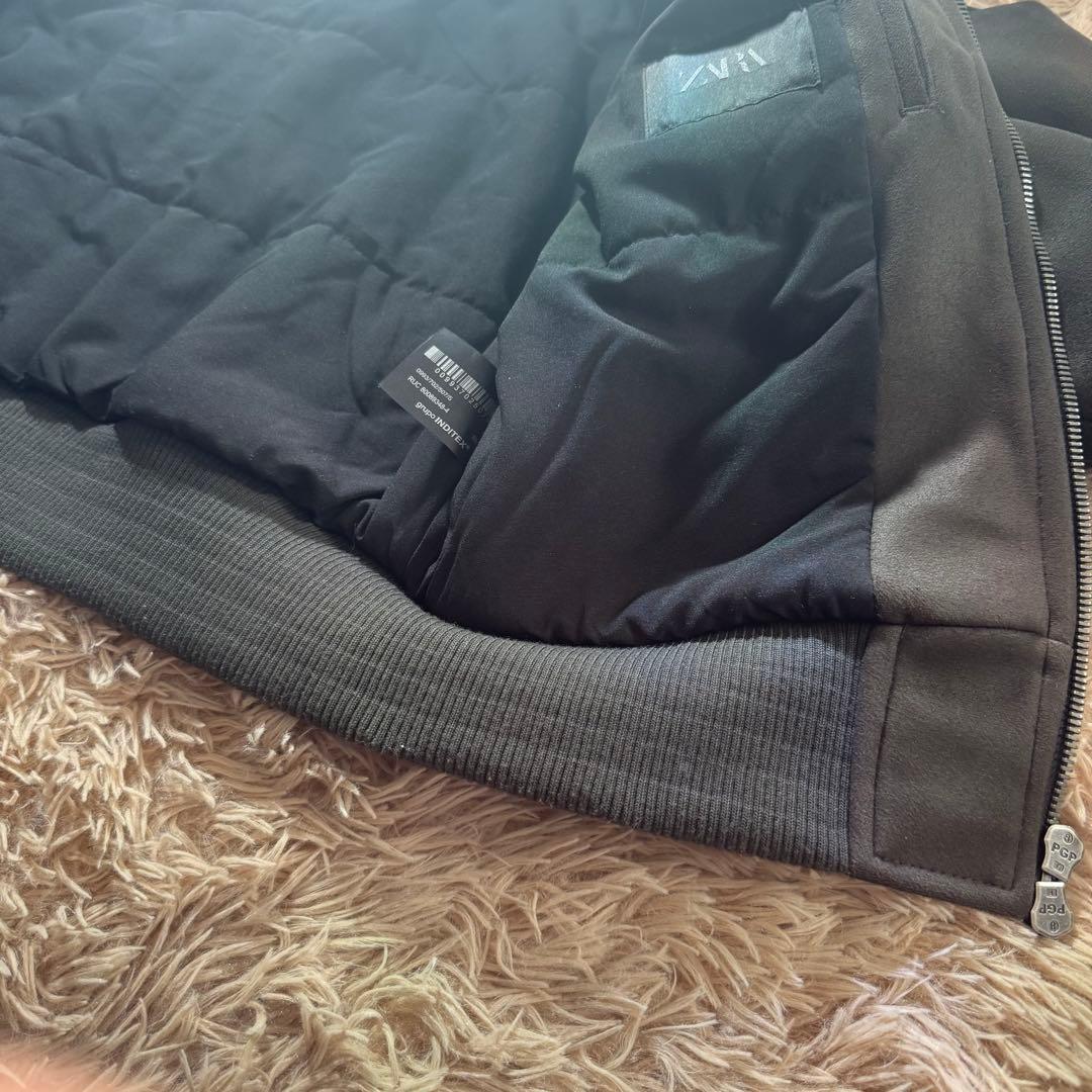 タコもも様ZARA ザラ　フェイクスエード キルティングジャケット　Y2K