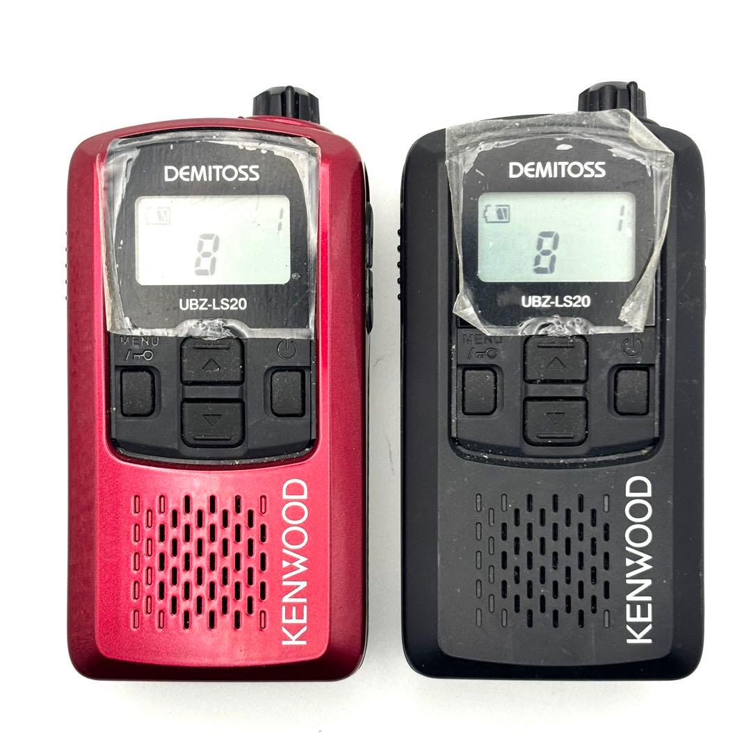 【動作品】KENWOOD トランシーバー UBZ-LS20 ブラック レッド