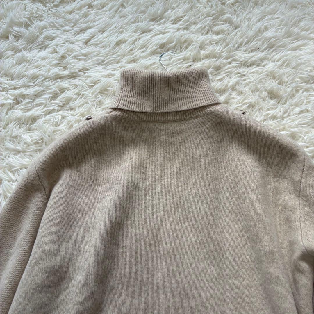 人気✨　コーチ　ニット　ハイネック　Sサイズ　長袖　カシミヤ混　ロゴ刺繍