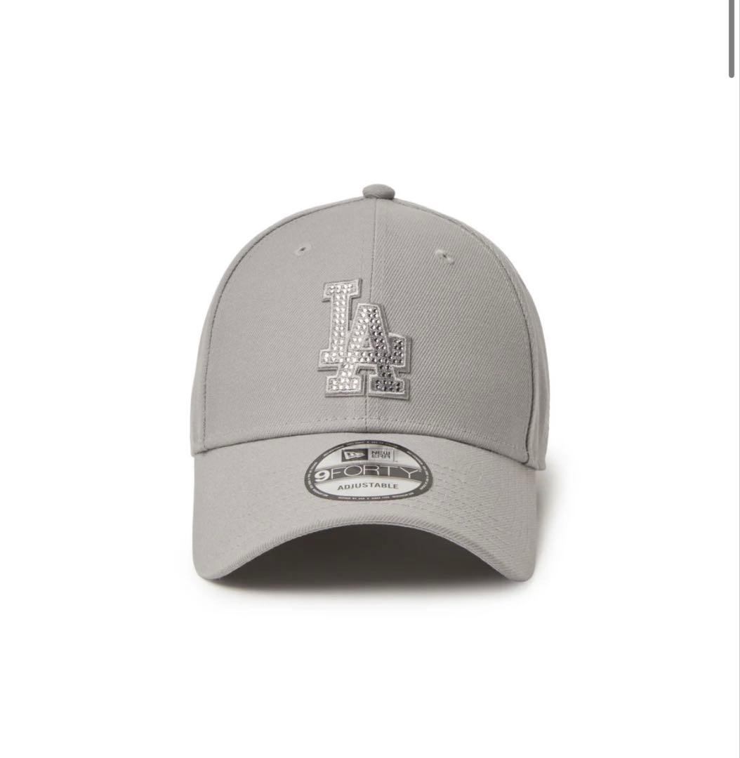 【新品未使用】9FORTY ラインストーン ロサンゼルス・ドジャース グレー