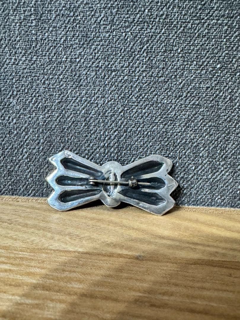 Larry Smith ターコイズ　バタフライ　ピンバッジ