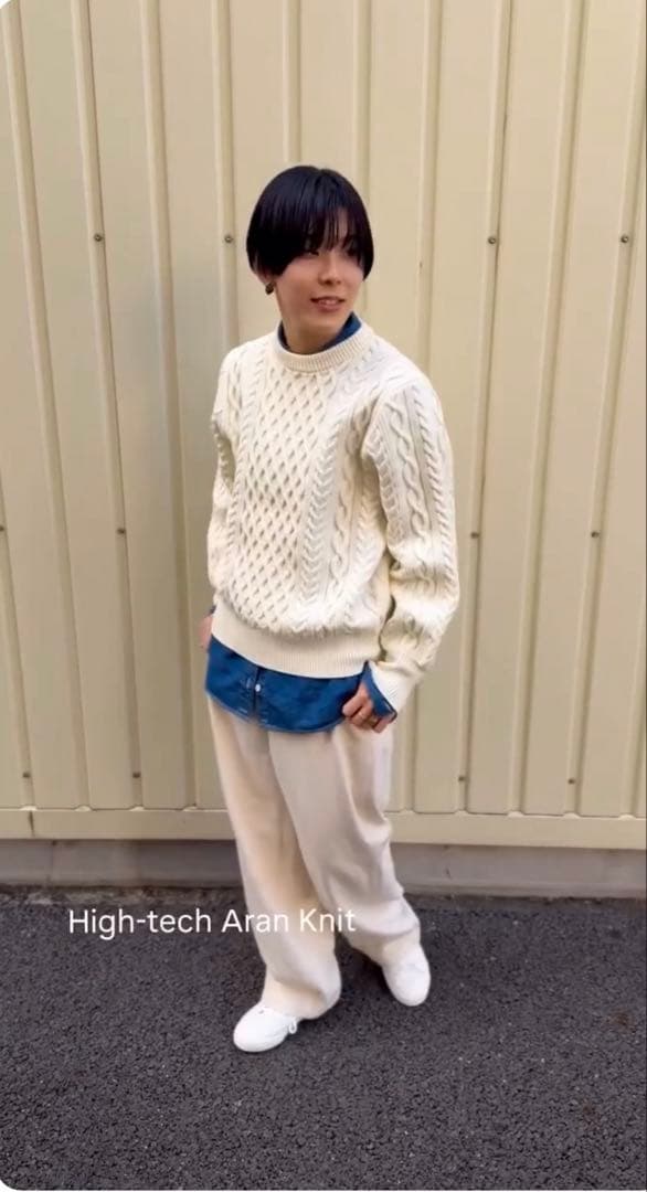 lelill レリル　ハイテクアランニット【新品未使用】