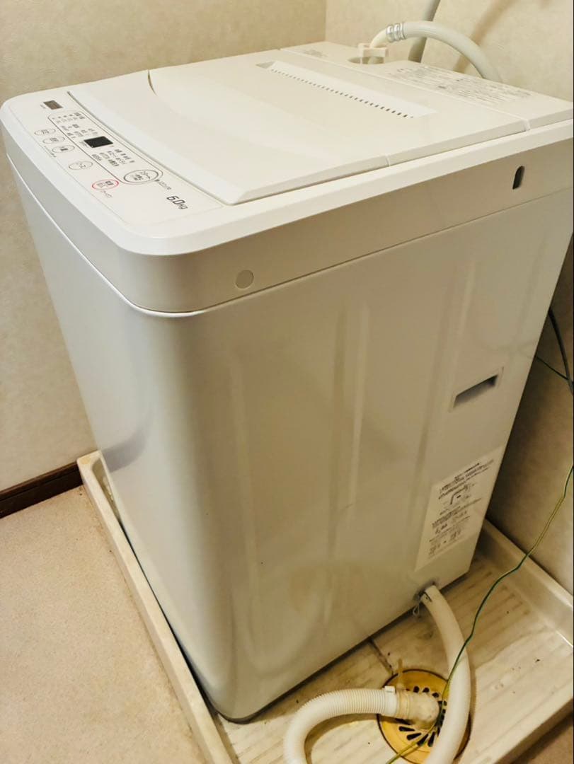 ヤマダホールディングス 全自動洗濯機 6.0kg 大容量 縦型 2020式