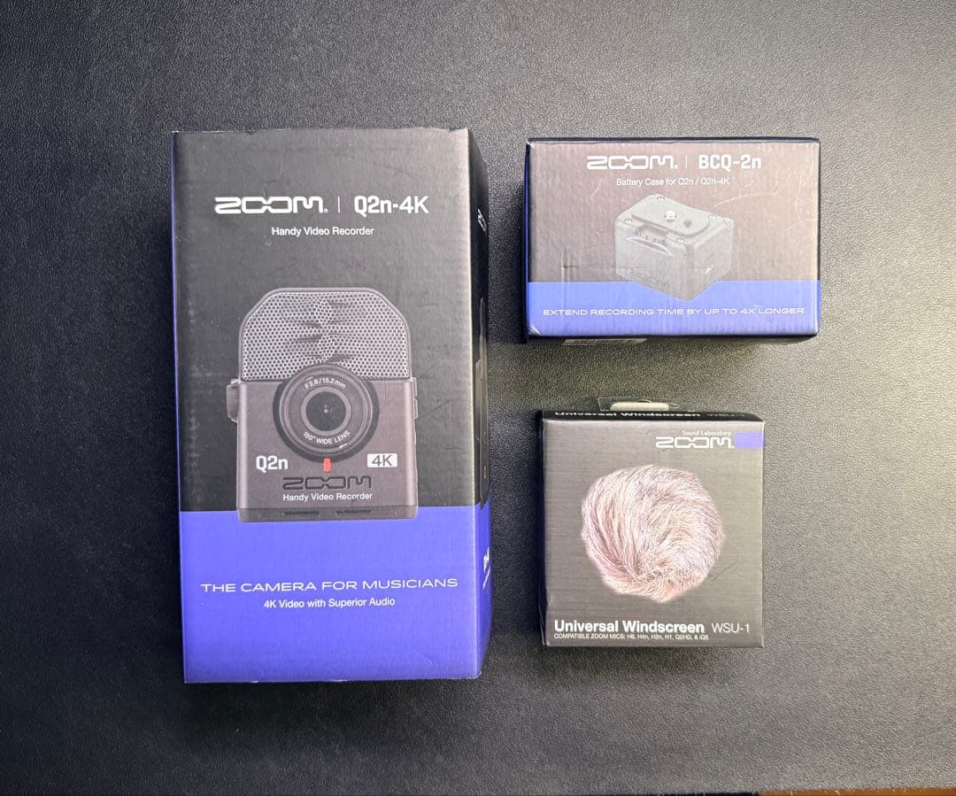 [美品] ZOOM Q2n-4K フルセット WSU-1・専用ケース・箱説明書有